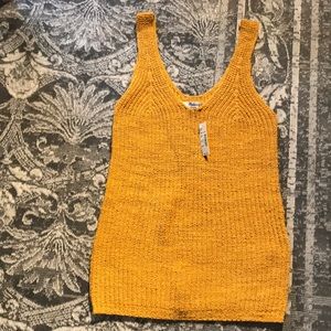 Madewell Monterey Mustard Sweater Tank